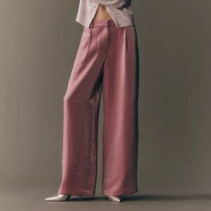 MAEVE WIDE LEG PURPLE/PINK HIGH RISE PANTS
